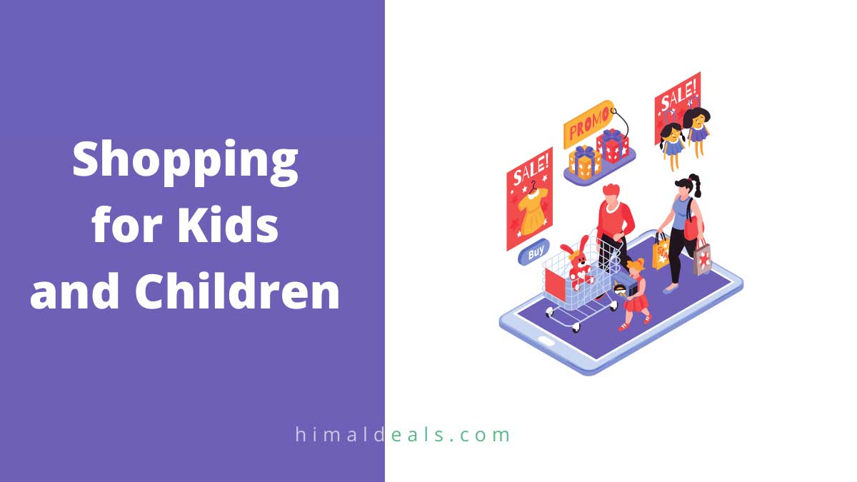 shopping for kids and children